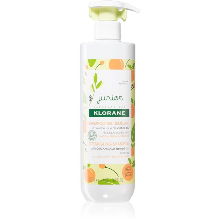 Klorane, Junior, Acacia Honey, Hair Shampoo, Detangling, 500 ml - Teknashop Ltd