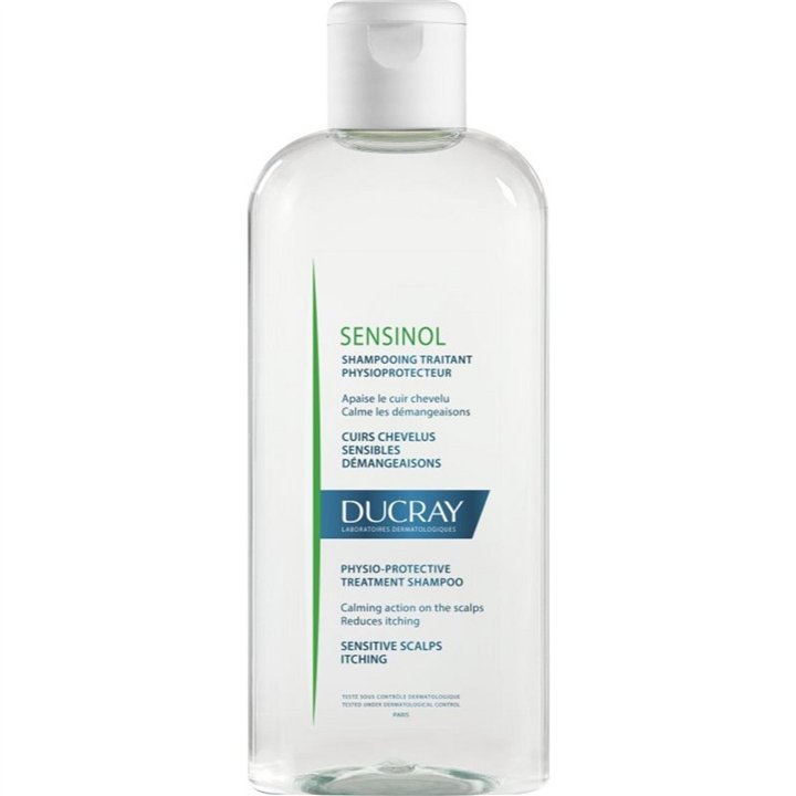 Ducray, Sensinol, Hypoallergenic, Hair Treatment Shampoo, Calming, For Sensitive Scalps, 200 ml - Teknashop Ltd