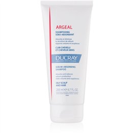 Ducray, Sabal Argeal, Kaolin, Hair Treatment Shampoo, Purifies, For Oily Hair, 200 ml - Teknashop Ltd