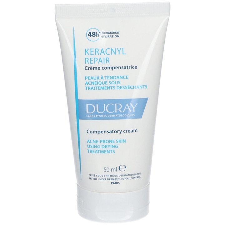 Ducray, Keracnyl, Hydroxydecine, Anti-Imperfections, Daily, Cream, For Face, 50 ml - Teknashop Ltd