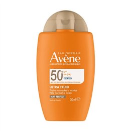 Avene, Ultra Fluid, Fragrance-Free, UV Protection, Daily, Fluid, For Face & Body, SPF50+, 50 ml - Teknashop Ltd