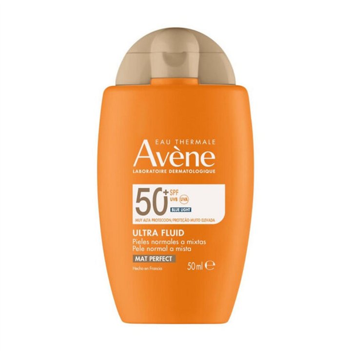 Avene, Ultra Fluid, Fragrance-Free, UV Protection, Daily, Fluid, For Face & Body, SPF50+, 50 ml - Teknashop Ltd
