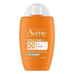 Avene, Ultra Fluid, Mattifying, Daily, Fluid, Face, SPF 50+, 50 ml - Teknashop Ltd