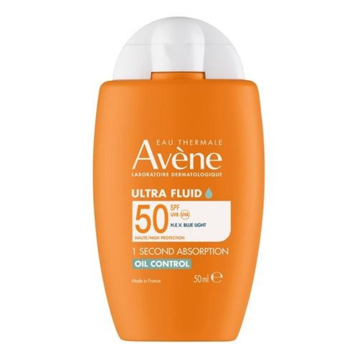 Avene, Ultra Fluid, Mattifying, Daily, Fluid, Face, SPF 50+, 50 ml - Teknashop Ltd