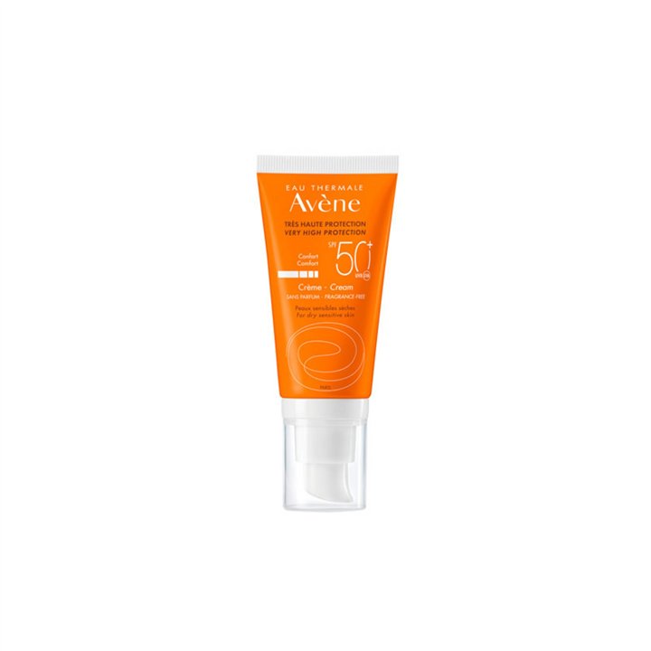 Avene, Sun Care, High UV protection, Cream, All over face, SPF 50+, 50 ml - Teknashop Ltd