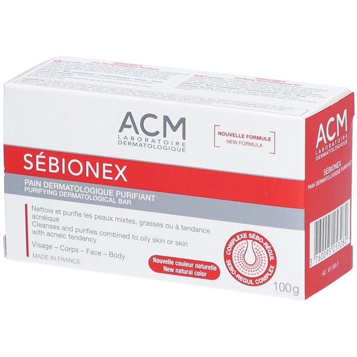 Laboratoire ACM, Sebionex, Purifying, Cleansing Bar, For Face, 100 g - Teknashop Ltd