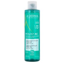 A-Derma, Biology AC, Purifying, Cleansing Gel, 200 ml - Teknashop Ltd