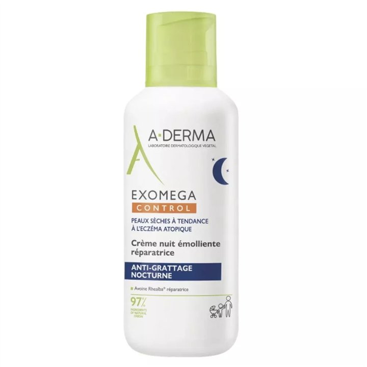 A-Derma, Exomega Control, Emollient, Night, Cream, For Face, 400 ml - Teknashop Ltd