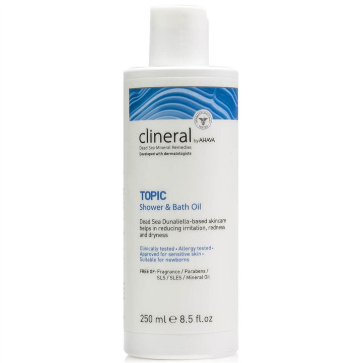 Ahava, Clineral Topic, Moisturizing, Soothes, Shower Oil, Body, Dry, 250 ml - Teknashop Ltd