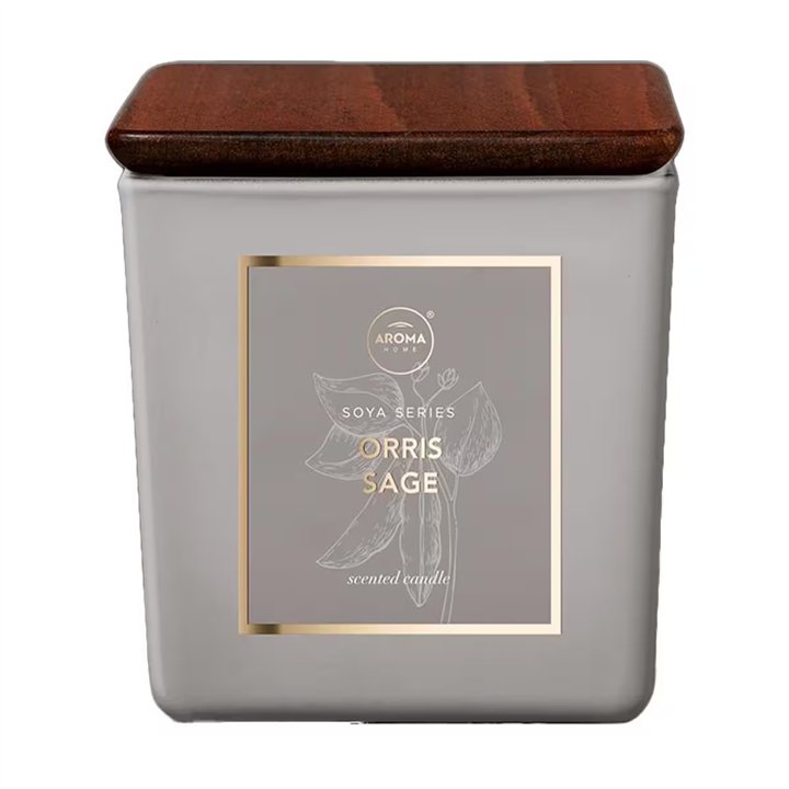 Aroma Home, Orris & Sage, Orris, Scented Candle, 115 g - Teknashop Ltd
