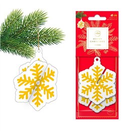 Aroma Car, Xmas 3D Snowflake, Cinnamon, Room Air Freshener - Teknashop Ltd