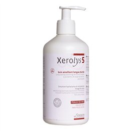 Lab Lysaskin, Xerolys 5, Protects & Hydrates, Body Emulsion, For Face & Body, 500 ml - Teknashop Ltd