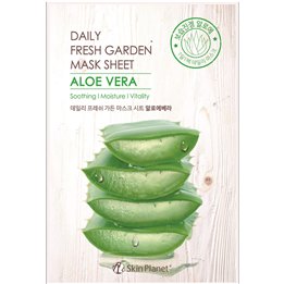 Mijin, Skin Planet, Aloe Vera, Hydrating, Soothing, Sheet Mask, For Face, 25 ml - Teknashop Ltd