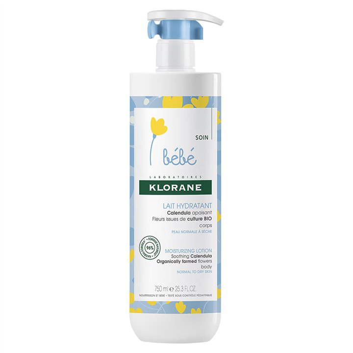 Klorane, Bebe, Calendula, Moisturising, Body Milk, 750 ml - Teknashop Ltd