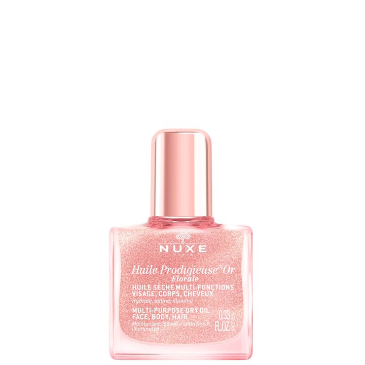 Nuxe, Huile Prodigieuse Or Florale, Hydrating, Oil, For Face, Body & Hair, 10 ml *Miniature - Teknashop Ltd