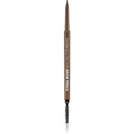 Gosh, Ultra Thin, Eyebrow Cream Pencil & Brush 2-In-1, 002, Grey Brown, 0.09 g - Teknashop Ltd