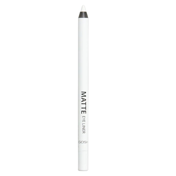 Gosh, Matte Eye Liner, Cream Pencil, Kohl Eyeliner, 001, Dover White, 1.2 g - Teknashop Ltd