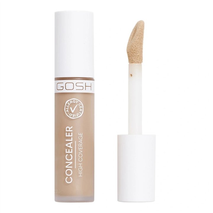 Gosh, Gosh, High Coverage, Liquid Concealer, 004, Natural, 6 ml - Teknashop Ltd