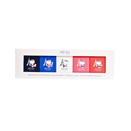 Set Hello Kitty: Around Paris Blanc, Eau De Toilette, For Girls, 5 ml *Miniature + Around Paris Bleu, Eau De Toilette, For Girls