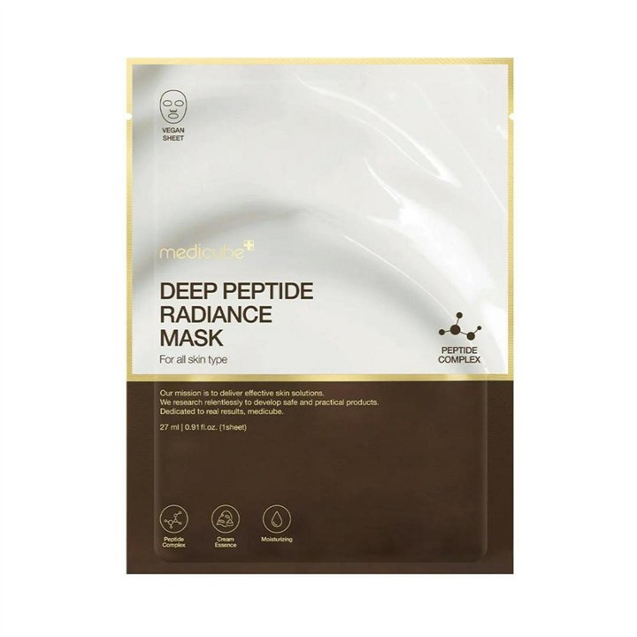 Medicube, Deep Peptide Mask, Enhances elasticity, Sheet Mask, For Face, 27 ml - Teknashop Ltd