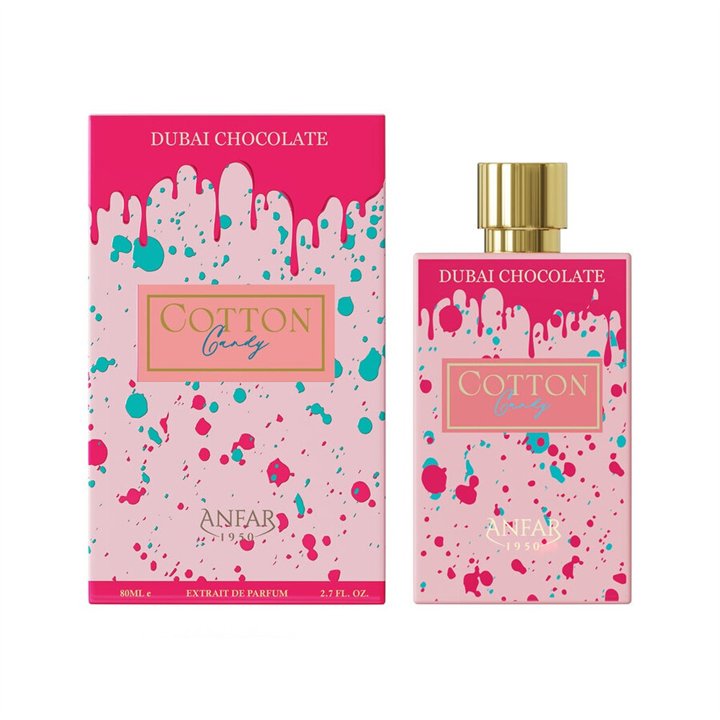 Anfar, Dubai Chocolate - Cotton Candy, Extrait De Parfum, For Women, 80 ml - Teknashop Ltd