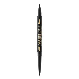 Eveline Cosmetics, Variete, Double-Ended, Gel Eyeliner, Ultra Black - Teknashop Ltd