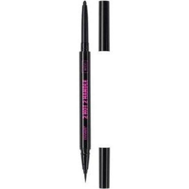 Wibo, Too Hot, Double-Ended, Liquid Eyeliner & Cream Eyeshadow Pencil 2-In-1, Intense Black - Teknashop Ltd