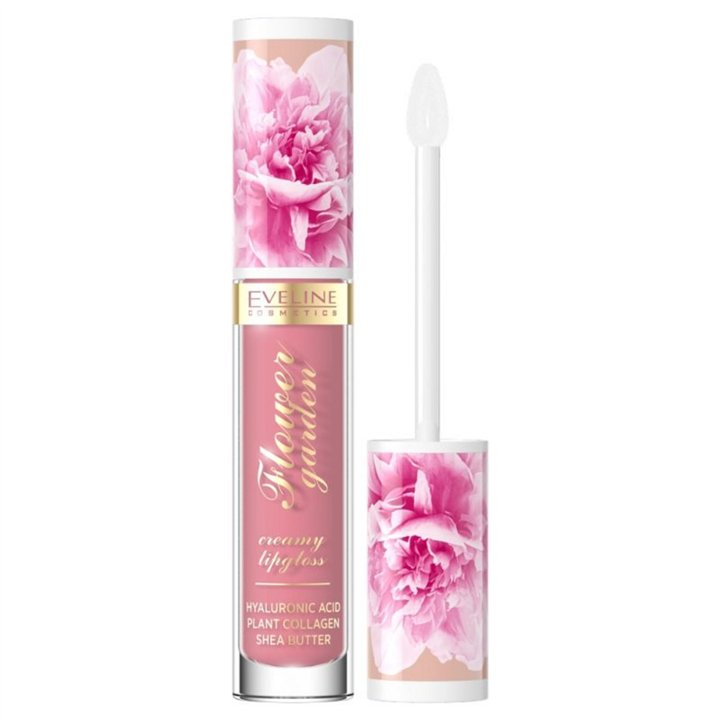 Eveline Cosmetics, Flower Garden, Glossy, Lip Gloss, 01, Delicate Rose, 4.5 ml - Teknashop Ltd