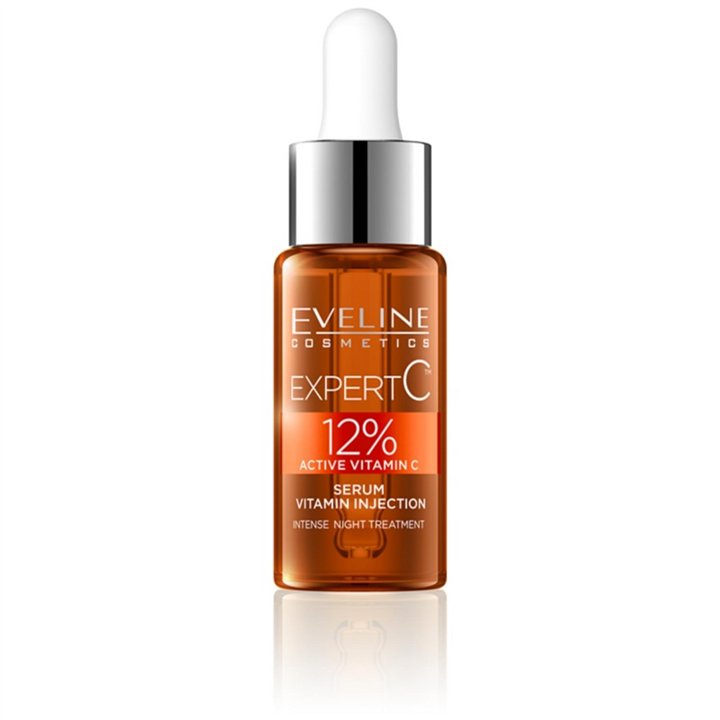 Eveline Cosmetics, Expert C, Vitamin C, Anti Aging, Night, Serum, For Face, 18 ml - Teknashop Ltd