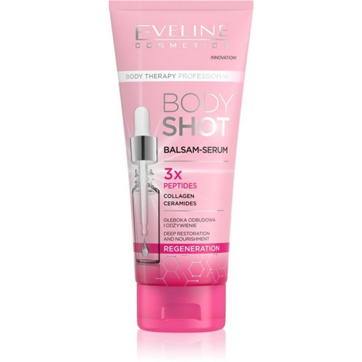 Eveline Cosmetics, Body Therapy Professional, Peptide, Collagen, Ceramide, Regenerating, Morning, Balm, 200 ml - Teknashop Ltd