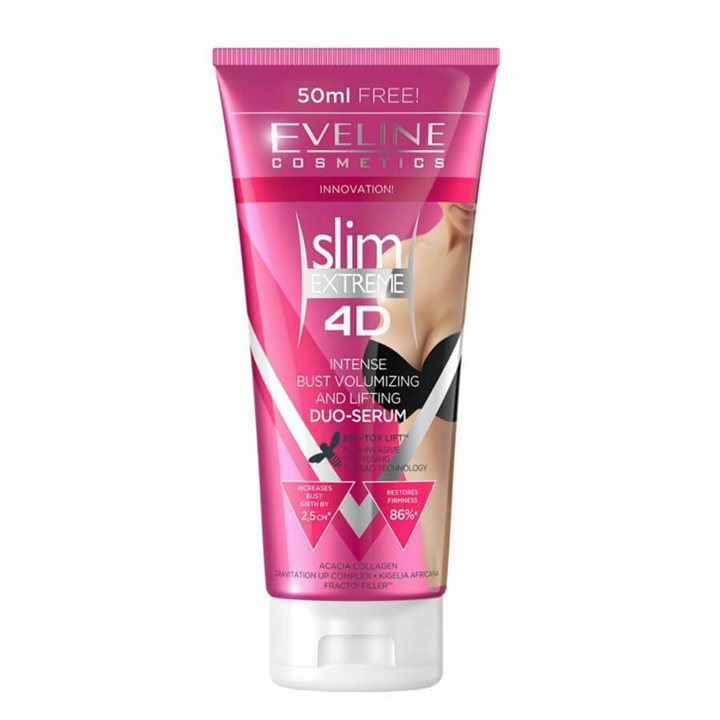Eveline Cosmetics, Slim Extreme 4D, Volumizing, Body Serum, For Bust, 200 ml - Teknashop Ltd