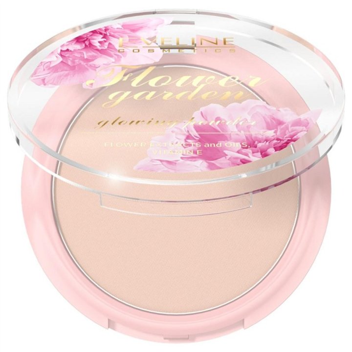 Eveline Cosmetics, Flower Garden, Illuminating, Compact Powder, 8 g - Teknashop Ltd