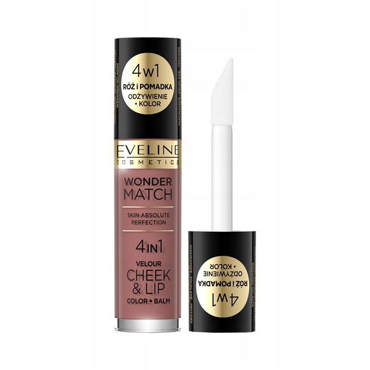 Eveline Cosmetics, Wonder Match 4in1, Lip & Cheek Balm 2-In-1, 05, 4.5 ml - Teknashop Ltd