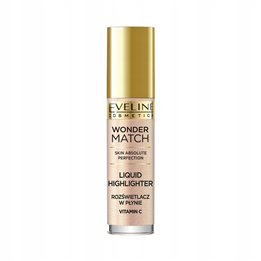 Eveline Cosmetics, Wonder Match, Vitamin C, Illuminating, Liquid Highlighter, 01, For Face, 4.5 ml - Teknashop Ltd