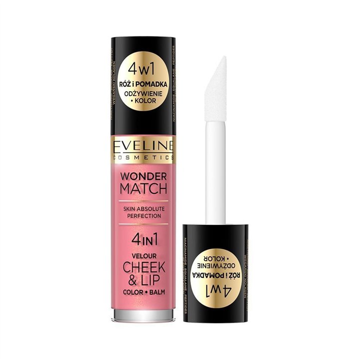 Eveline Cosmetics, Wonder Match 4in1, Lip & Cheek Balm 2-In-1, 03, 4.5 ml - Teknashop Ltd