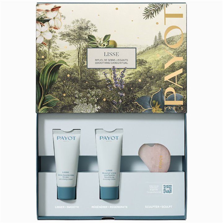 Set Payot: Lisse, Resurfacing, Night, Cream, For Face, 30 ml + Lisse, Wrinkle Smoothing, Cream, For Face, 30 ml + Mini Gua Sha, 