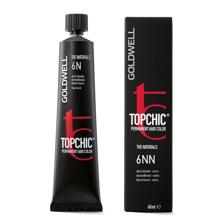 Goldwell, TopChic, Permanent Hair Dye, 6N Dark Blonde, 60 ml - Teknashop Ltd
