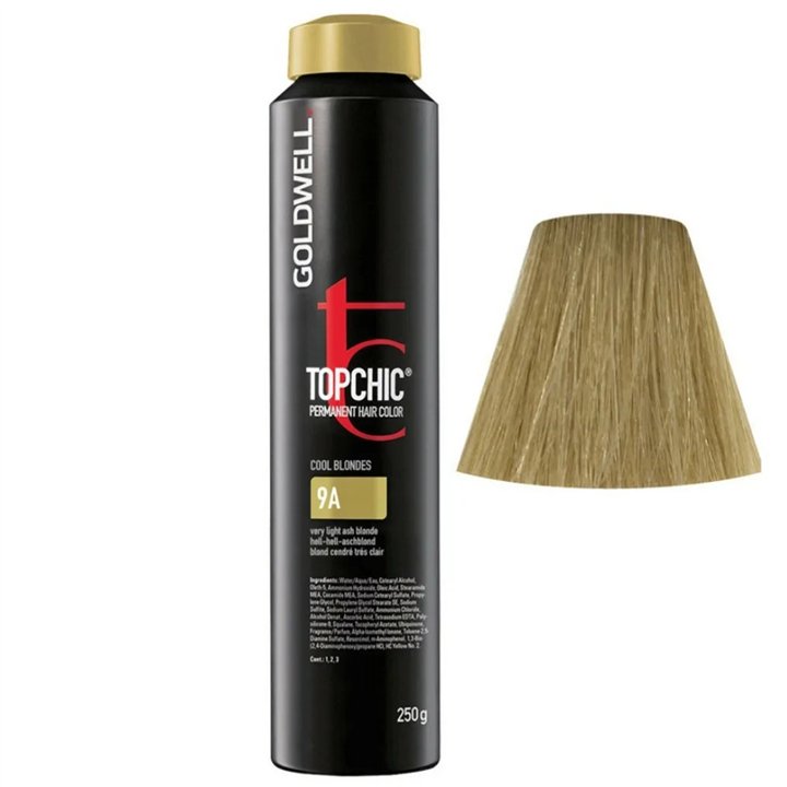 Goldwell, TopChic, Permanent Hair Dye, 9A Cool Blonde, 250 ml - Teknashop Ltd