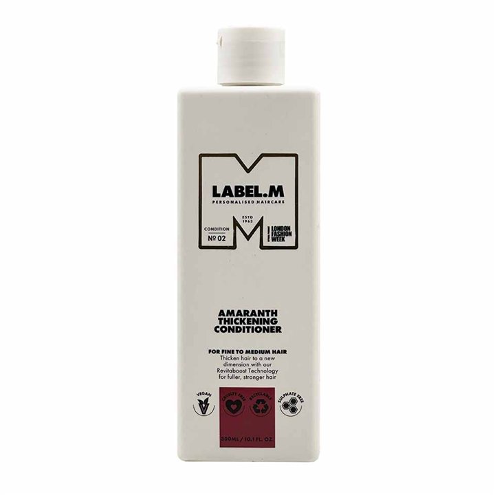 Label.M, Amaranth Thickening, Hair Conditioner, Densifying, 300 ml - Teknashop Ltd