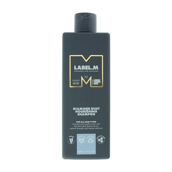 Label.M, Diamond Dust, Hair Shampoo, Nourishing, 300 ml - Teknashop Ltd