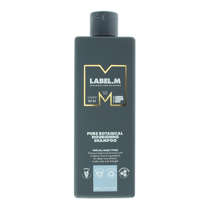 Label.M, Pure Botanical, Hair Shampoo, Nourishing, 300 ml - Teknashop Ltd
