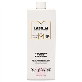 Label.M, Cool Blonde, Hair Conditioner, For Neutralisation Of Yellow Tones, 1000 ml - Teknashop Ltd