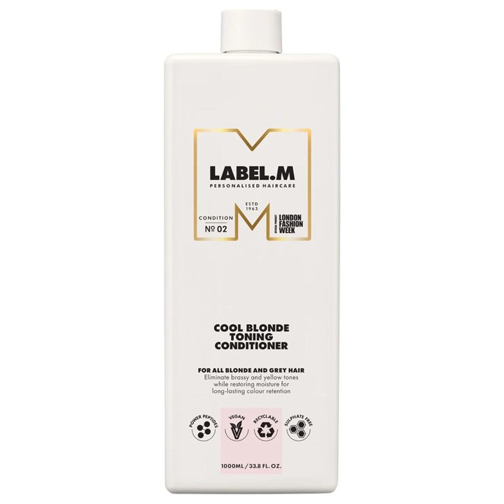 Label.M, Cool Blonde, Hair Conditioner, For Neutralisation Of Yellow Tones, 1000 ml - Teknashop Ltd