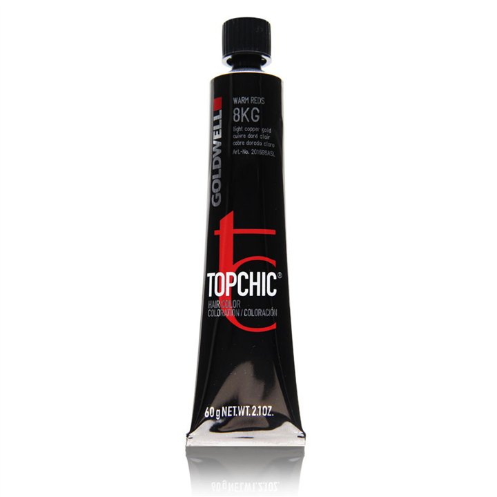 Goldwell, TopChic, Permanent Hair Dye, 8KG Light Copper Gold, 60 ml - Teknashop Ltd