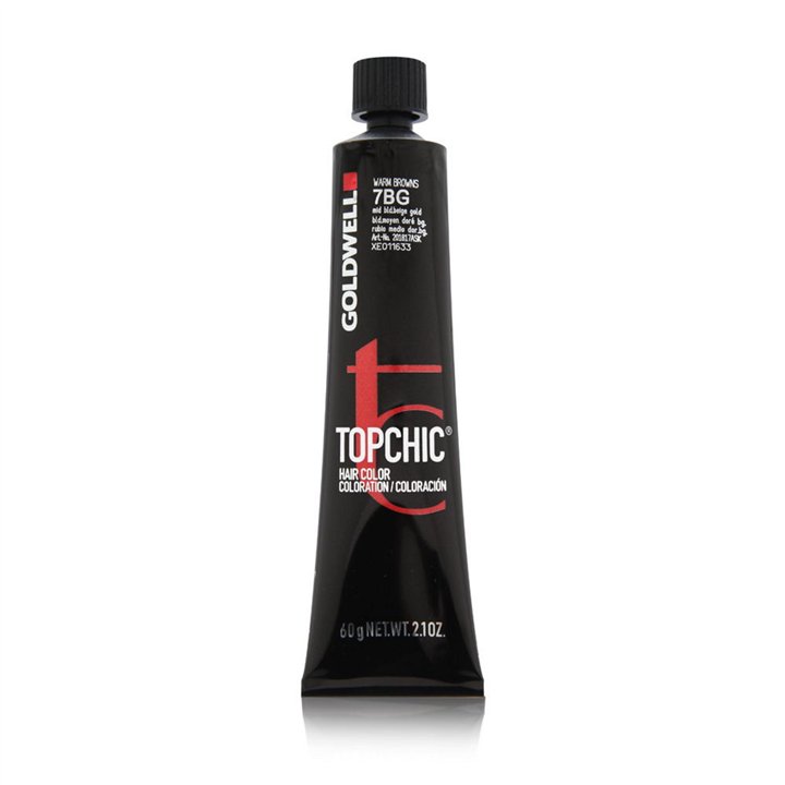 Goldwell, TopChic, Permanent Hair Dye, 7BG Middle Blonde Beige Gold, 60 ml - Teknashop Ltd