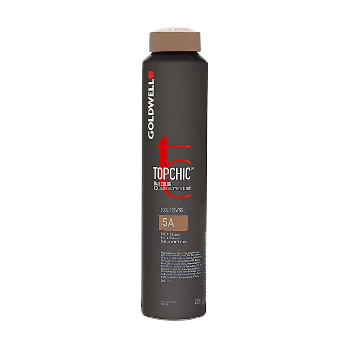 Goldwell, TopChic, Permanent Hair Dye, 5A Light Ash Brown, 250 ml - Teknashop Ltd