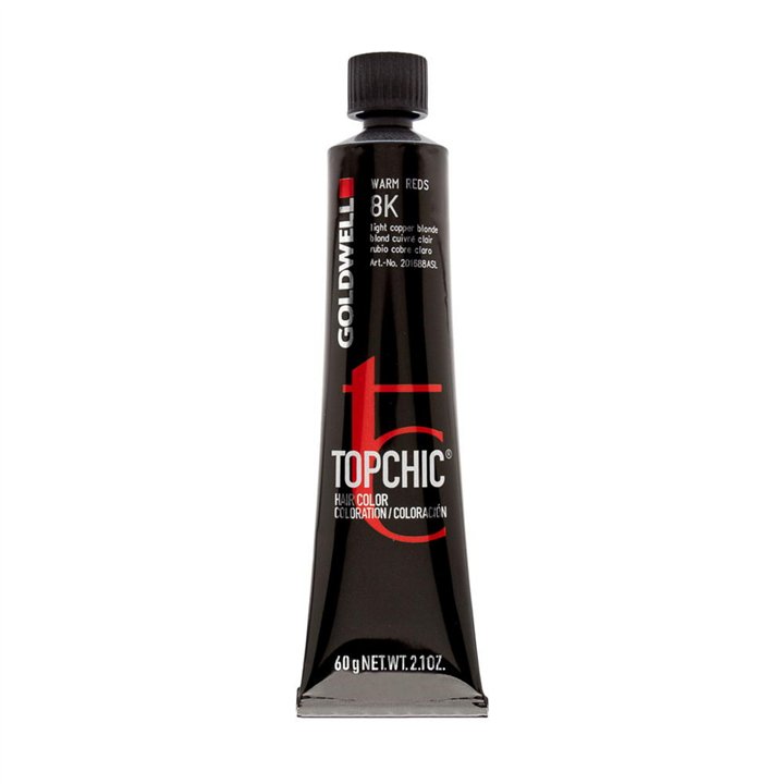 Goldwell, TopChic, Permanent Hair Dye, 8K Light Blonde Copper, 60 ml - Teknashop Ltd