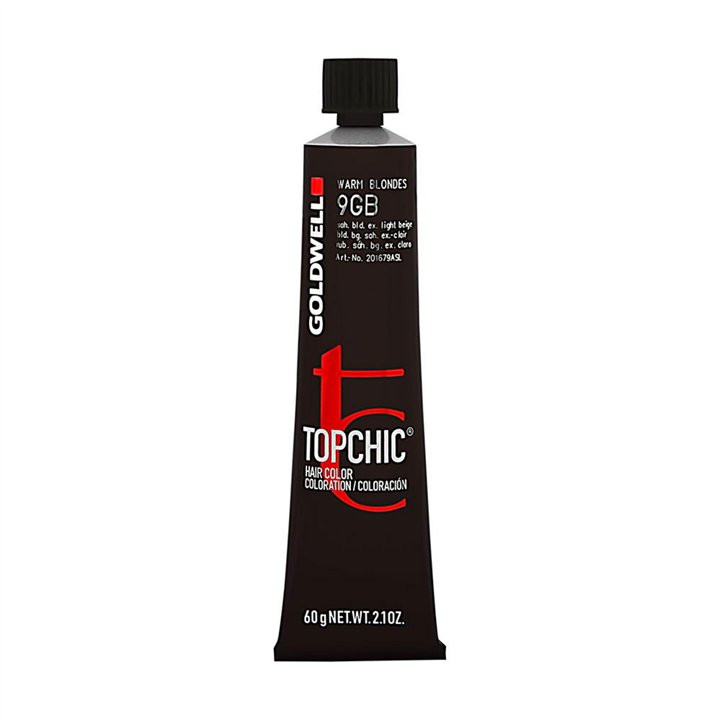 Goldwell, TopChic, Permanent Hair Dye, 9GB Sahara Blonde Extra Light Beige, 60 ml - Teknashop Ltd