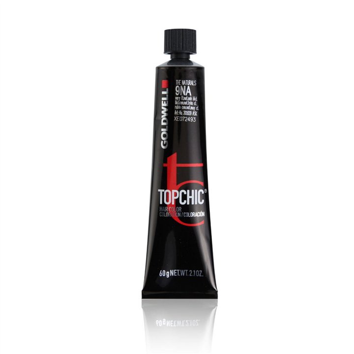 Goldwell, TopChic, Permanent Hair Dye, 9NA Very Light Natural Ash Blonde, 60 ml - Teknashop Ltd
