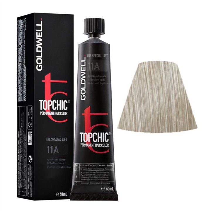 Goldwell, TopChic, Permanent Hair Dye, 11A Special Ash Blonde, 60 ml - Teknashop Ltd